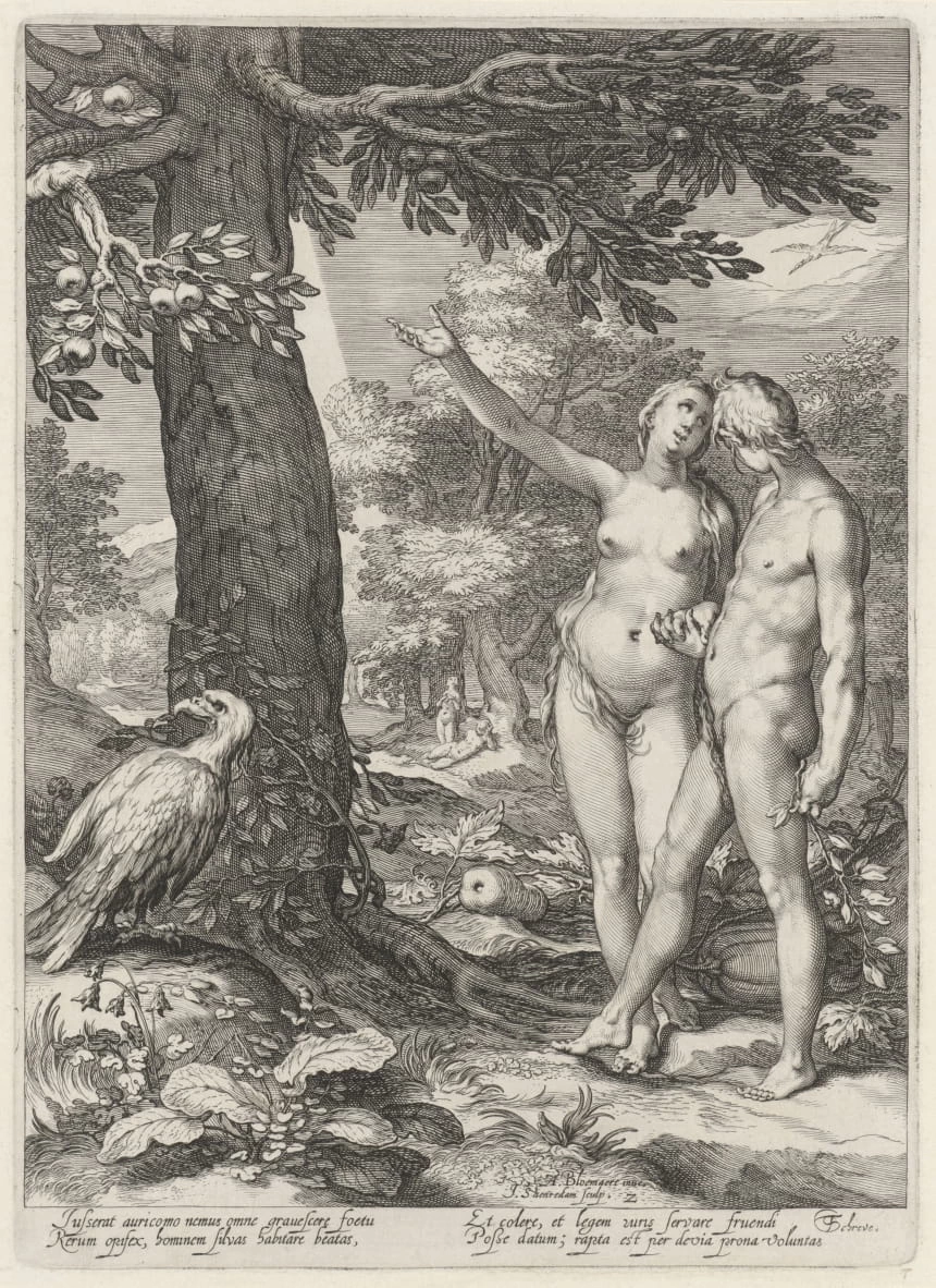 Adamo ed Eva davanti all'Albero della Conoscenza del Bene e del Male - Rijks Museum, Amsterdam